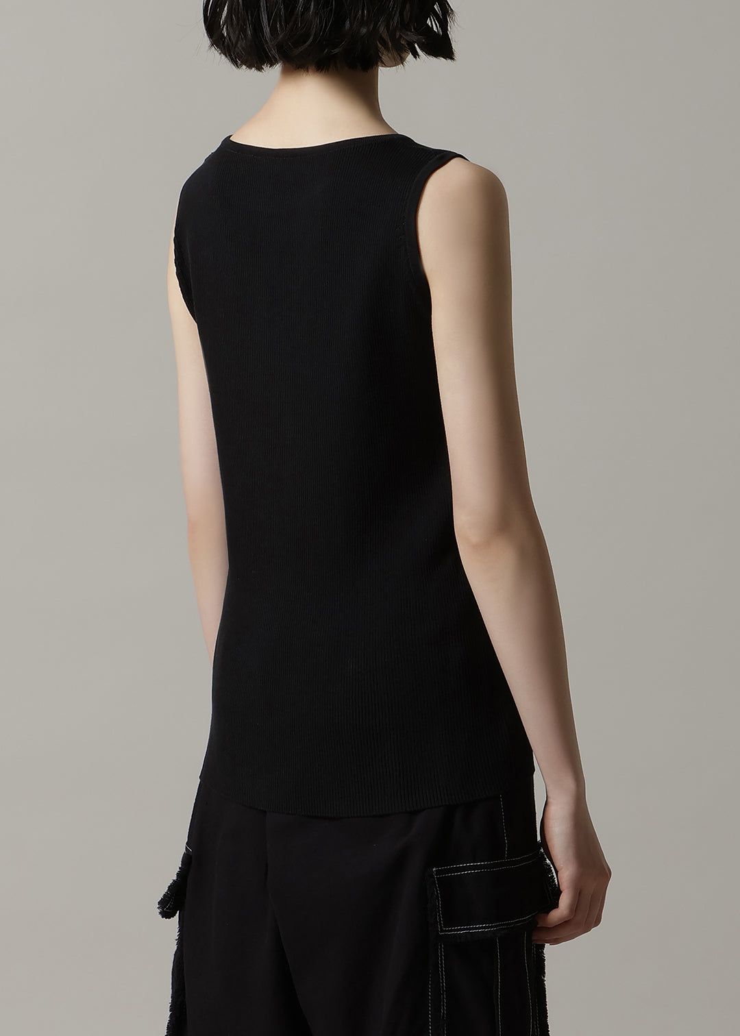 14gg Cotton Boat neck tanktop