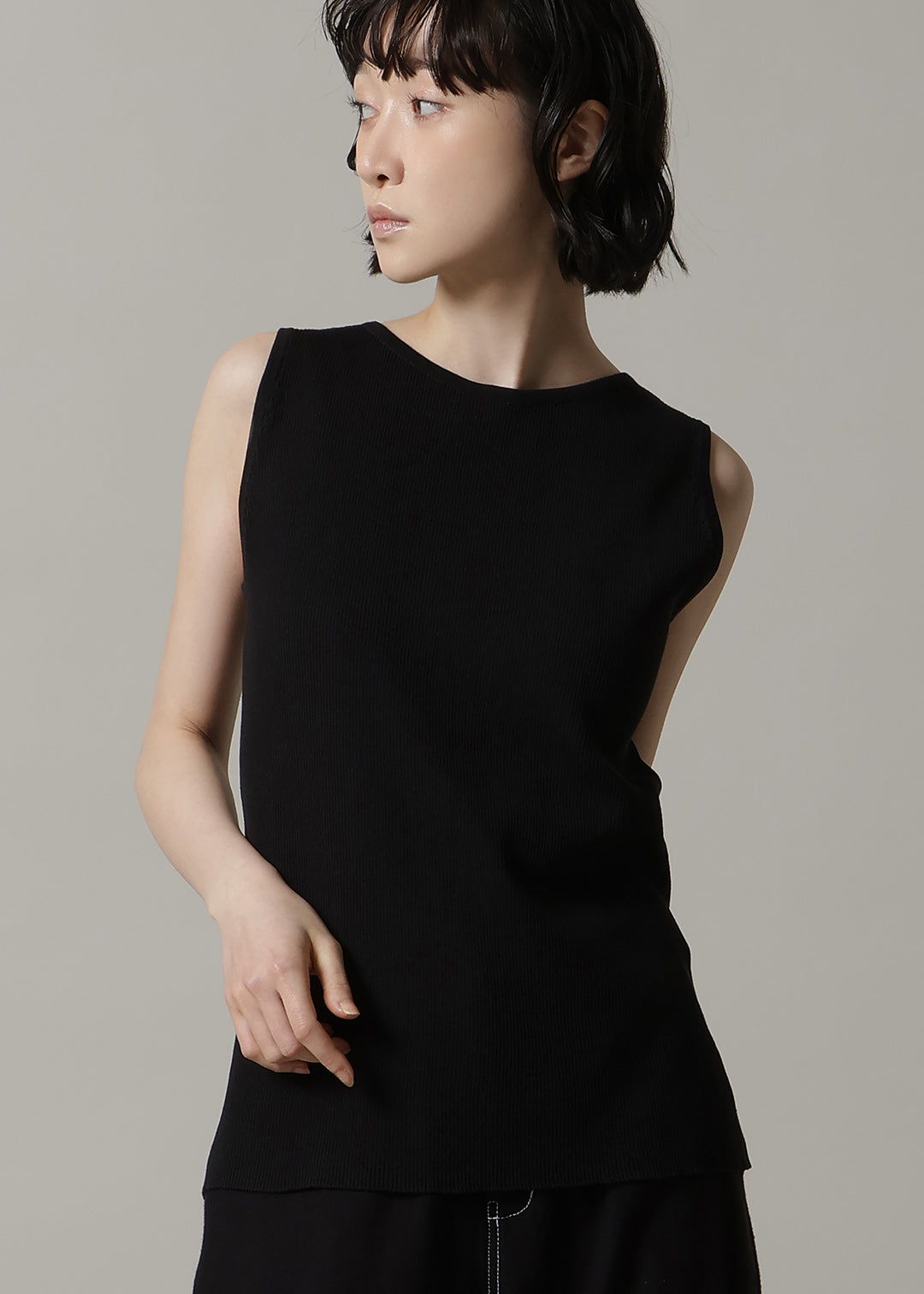 14gg Cotton Boat neck tanktop