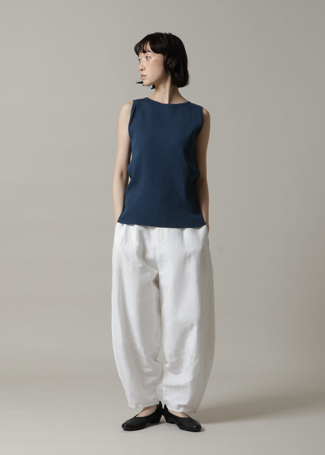 14gg Cotton Boat neck tanktop