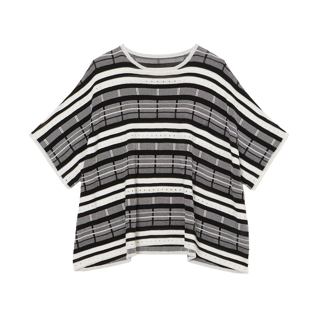 14gg Cotton Random Knit Pullover