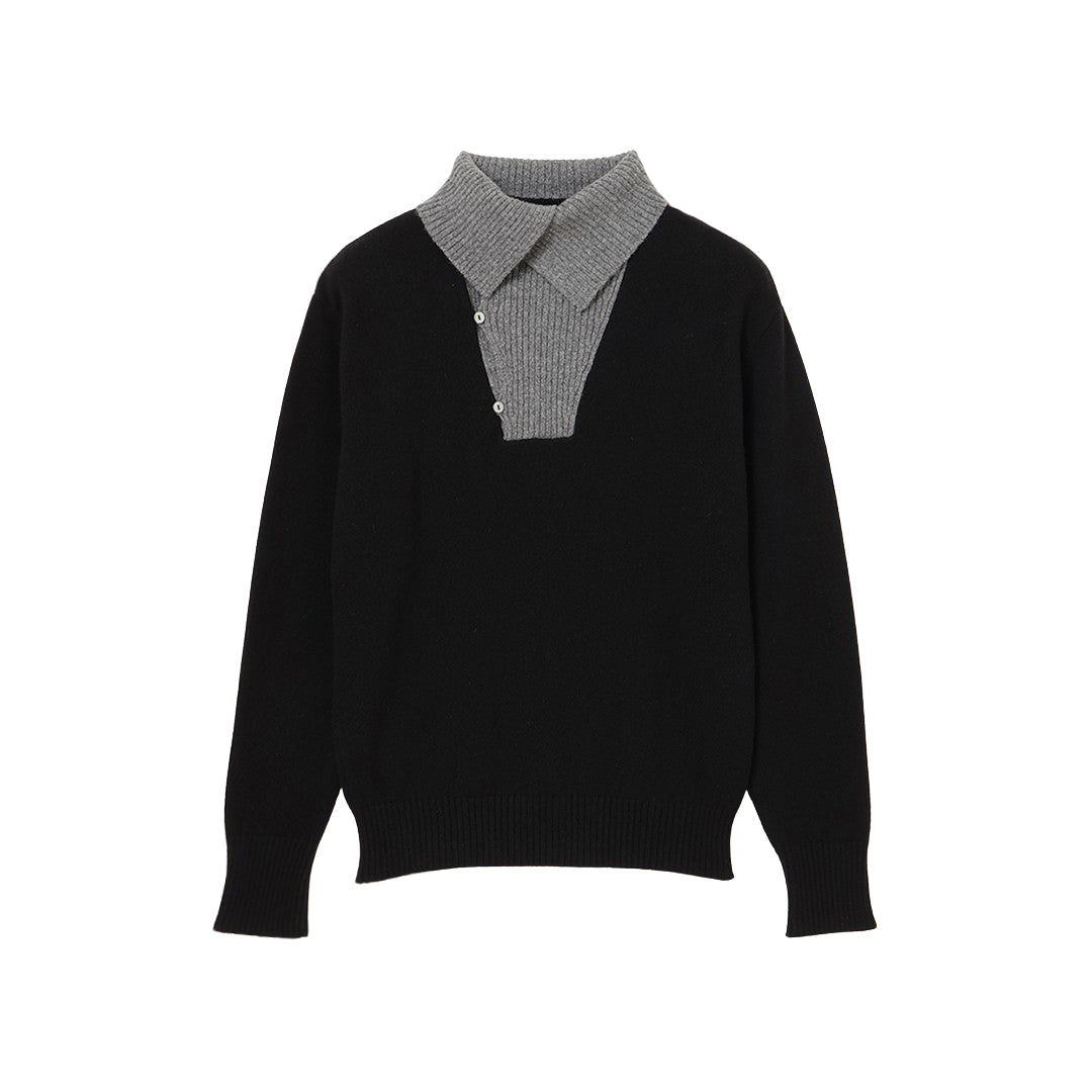 I.V. Collar Block Sweater Lambswool