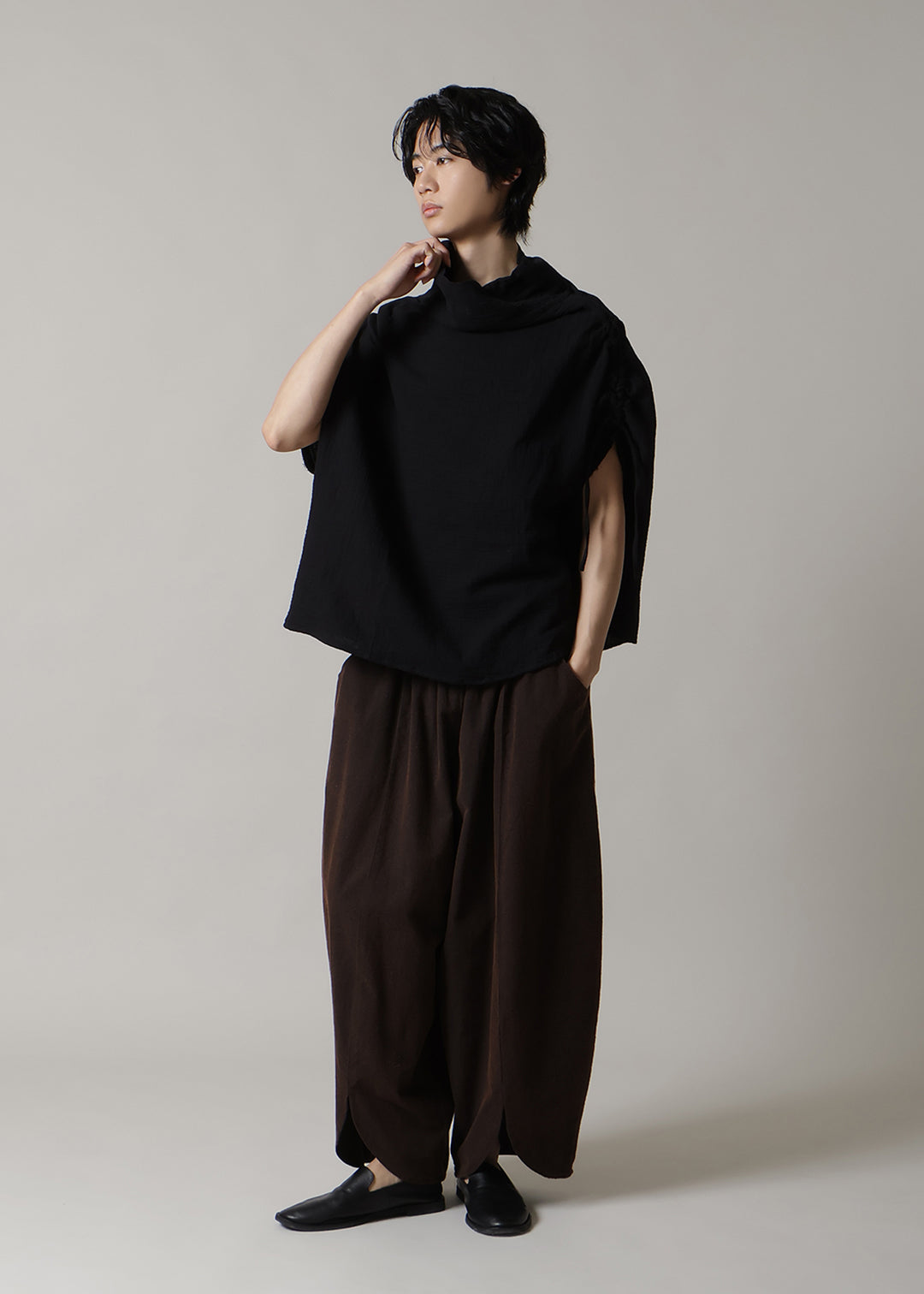 Sculpted Flow Pullover Cotton Gauze