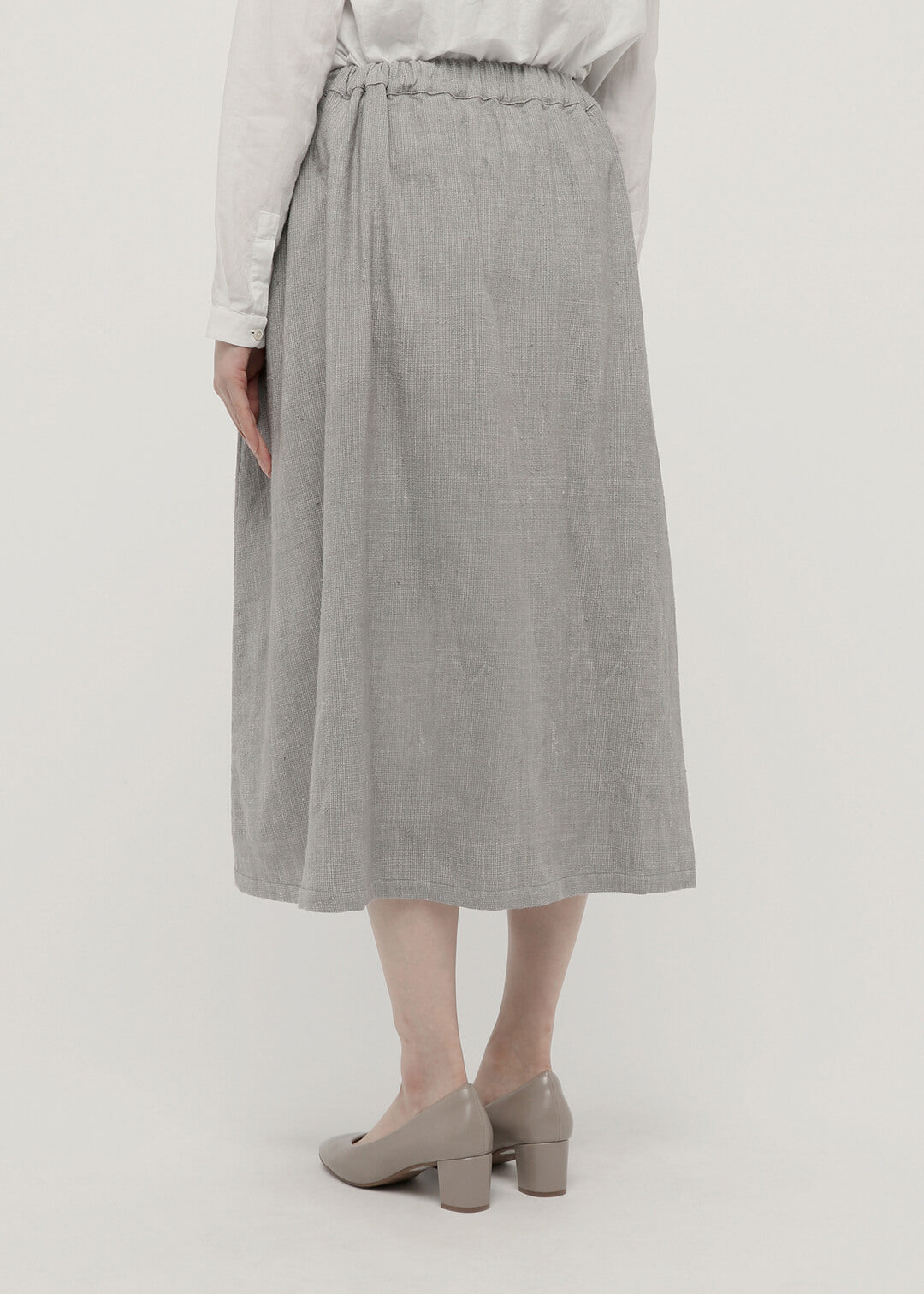 Oxford Khadi Tuck Skirt