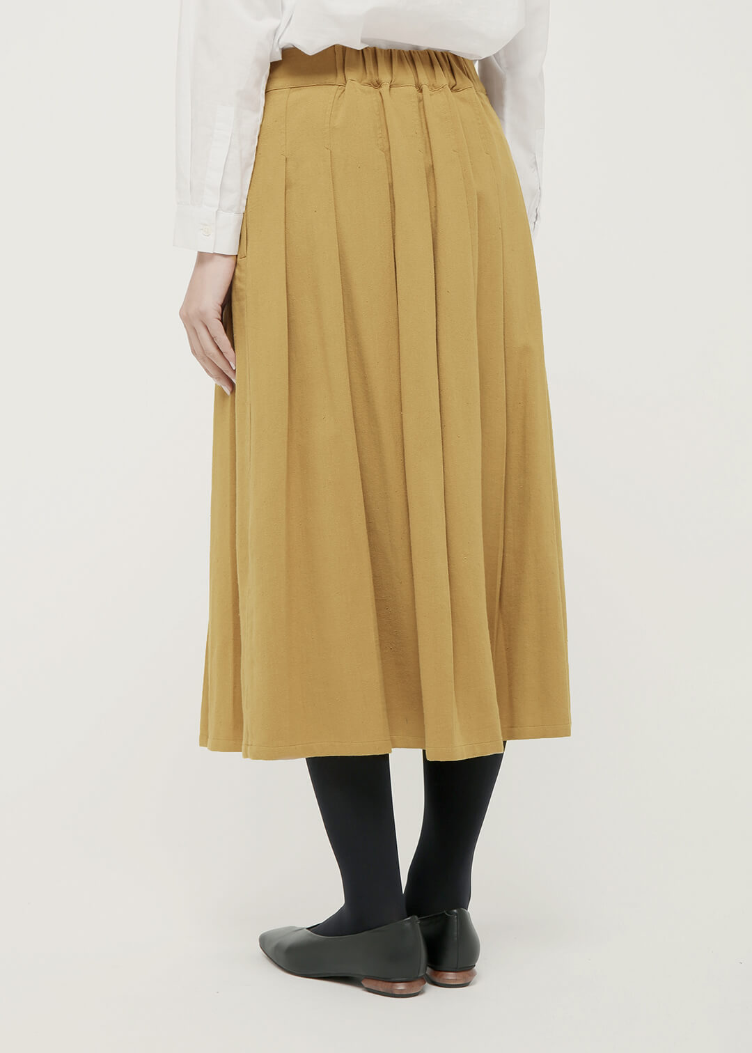 56dt twill Khadi Pleats Skirt