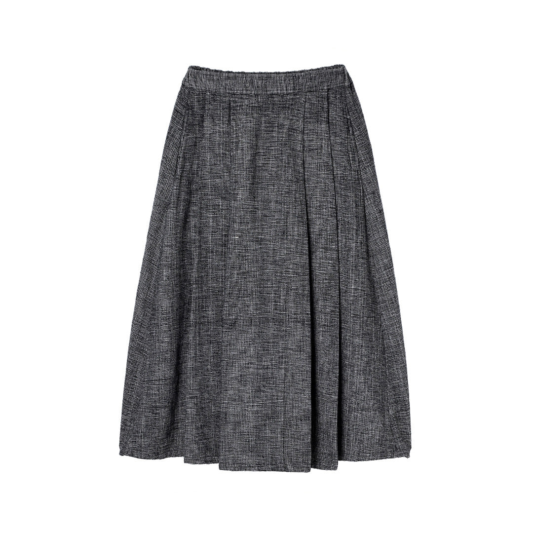 Oxford Khadi Tuck Skirt