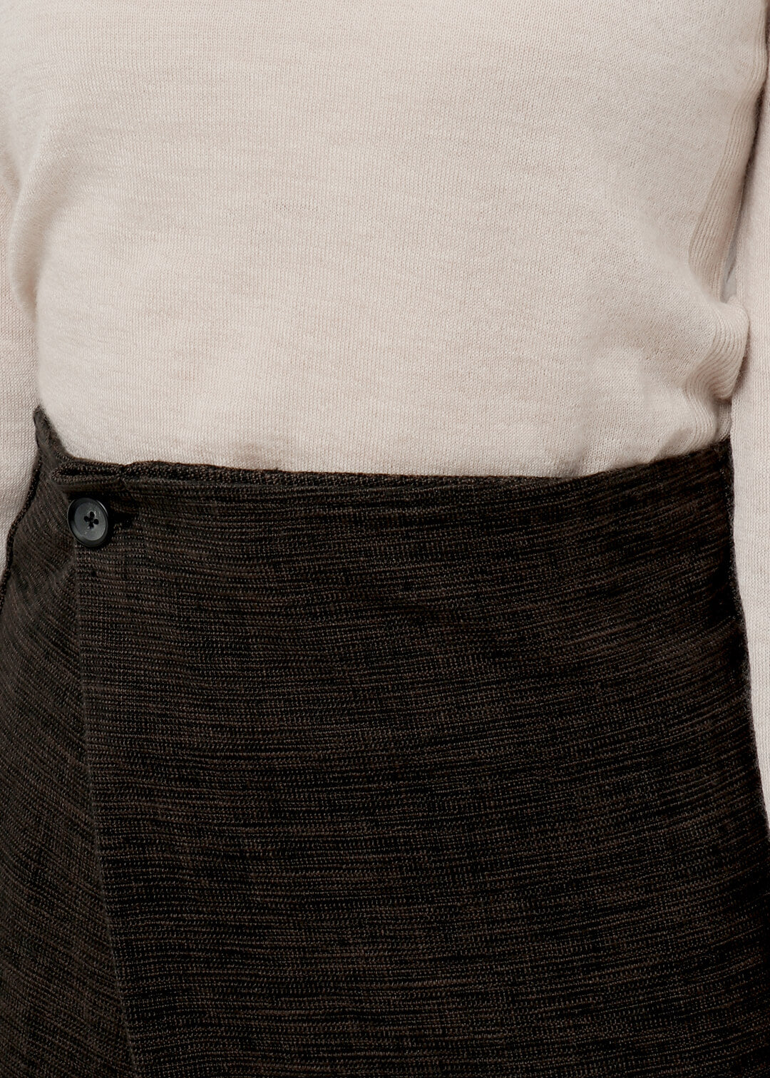 Oxford Khadi Mini Wrap Skirt