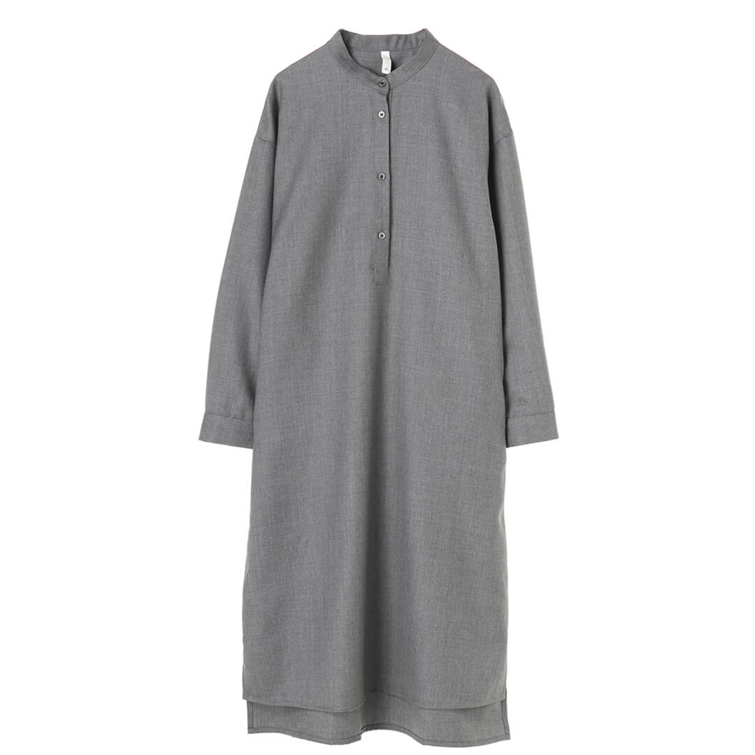 Compact Wool twill Stand Collar OP
