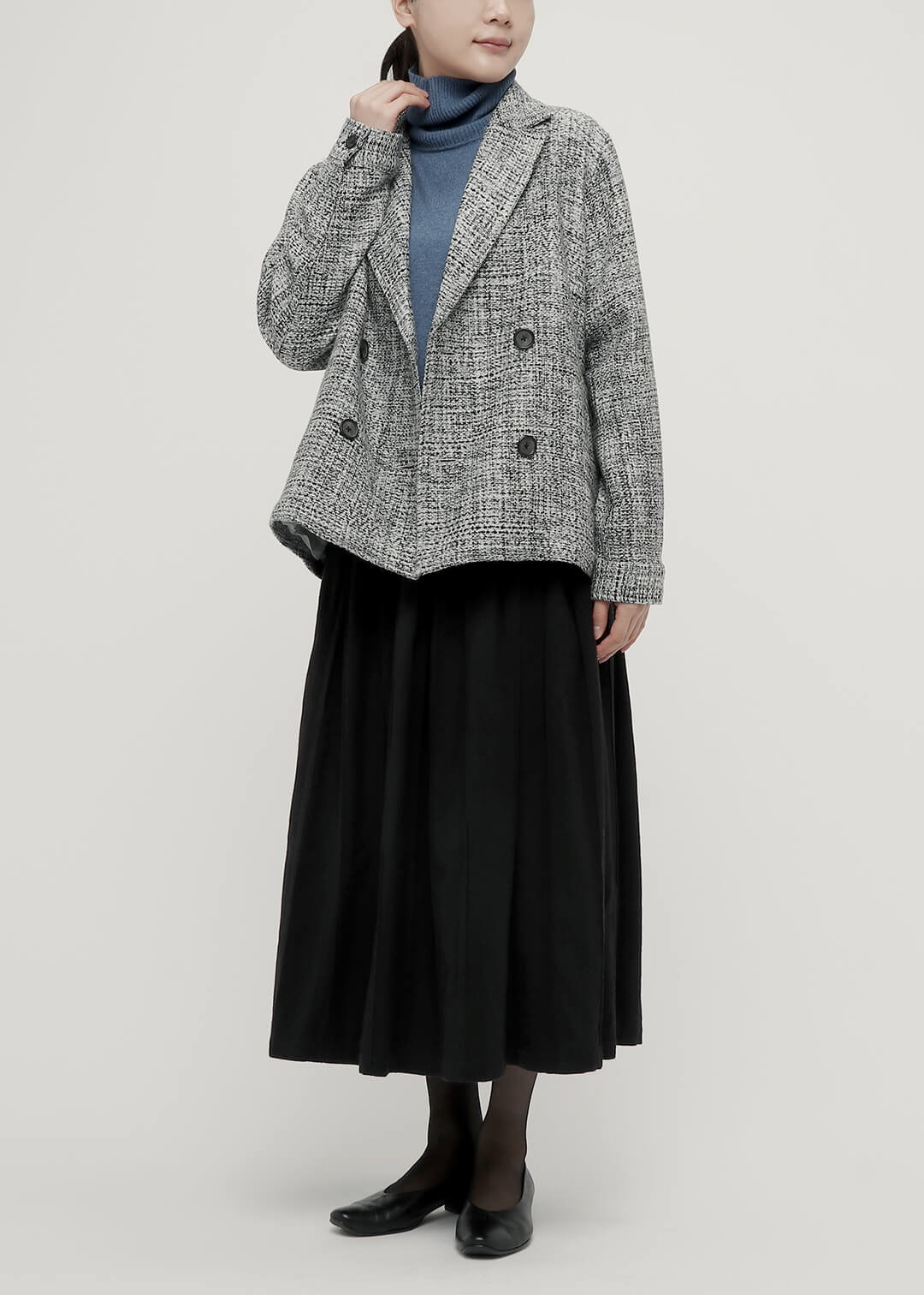 8 pedal Wool Pea Coat