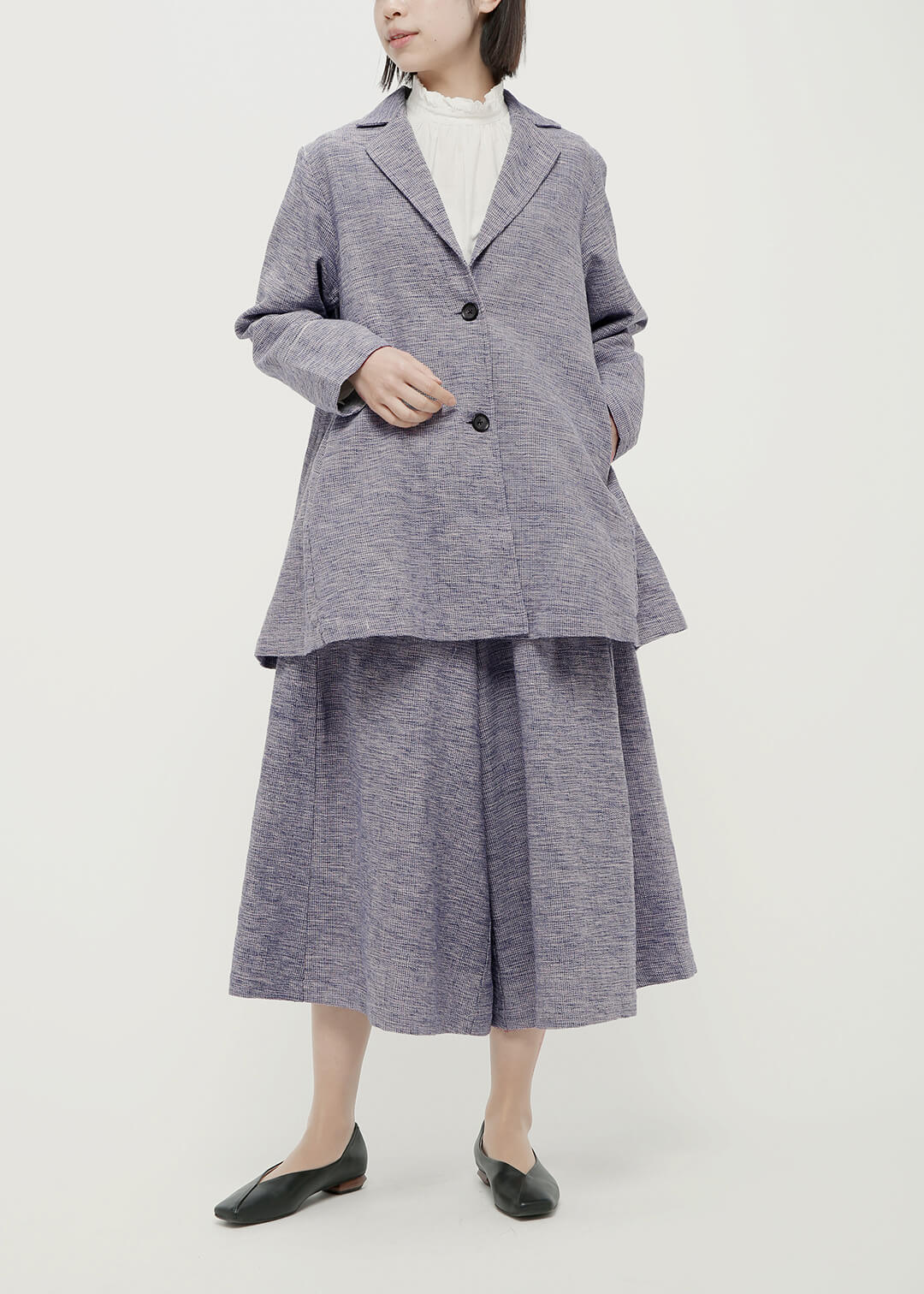 Oxford Khadi Flare Coat