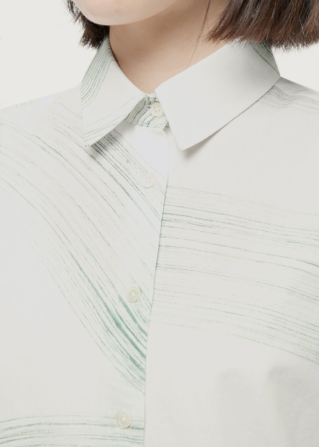 Hand paint (Yuragi) Slim Shirt