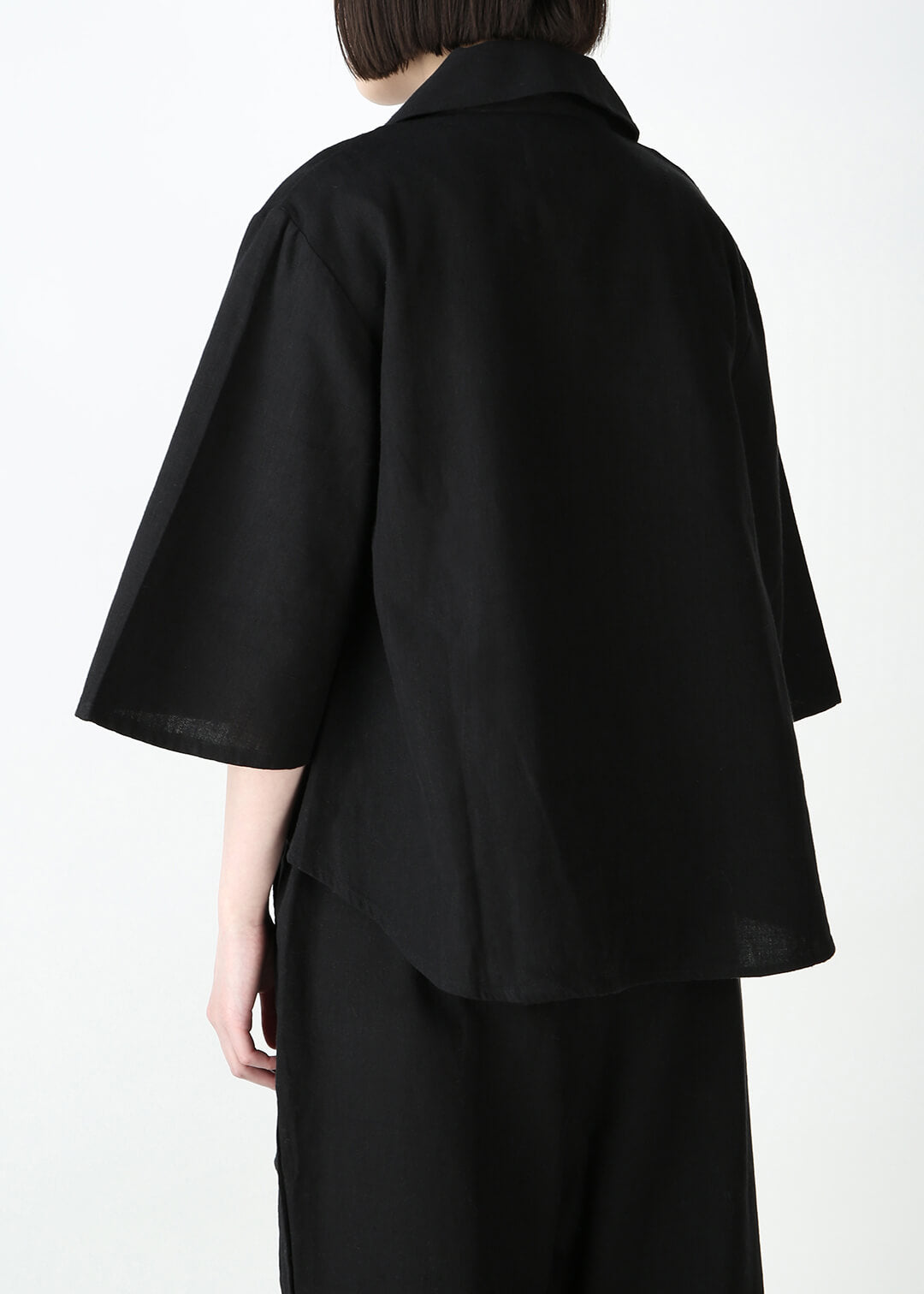 Kaname Short Jacket Linen Khadi