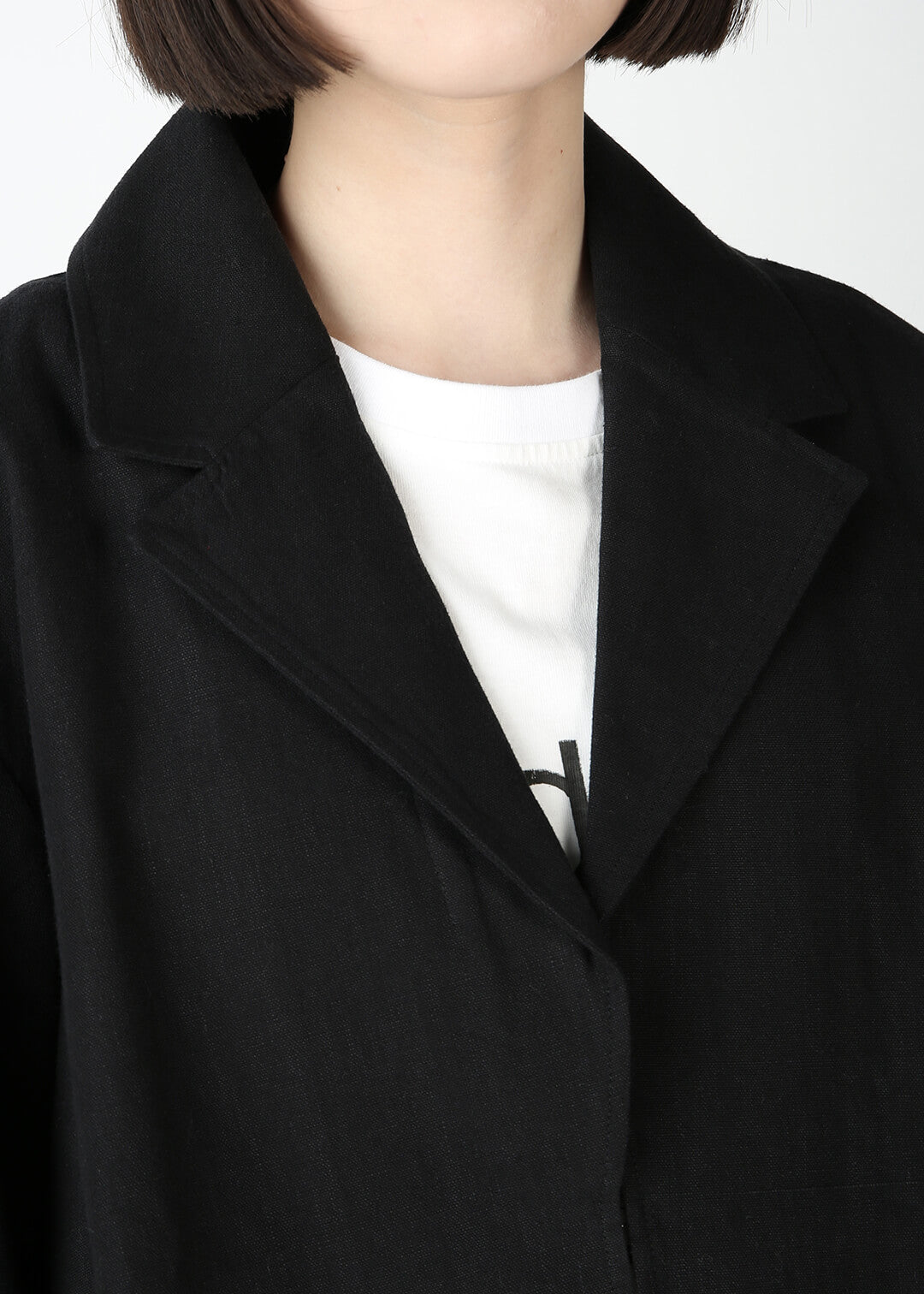 Kaname Short Jacket Linen Khadi