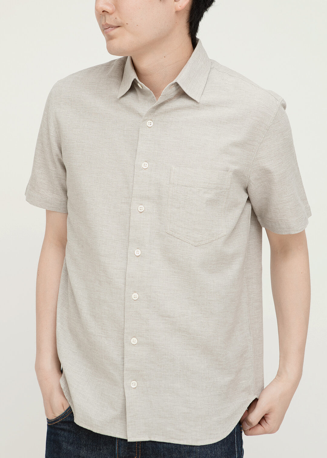 Summer Oxford Mens Half-SL Shirt