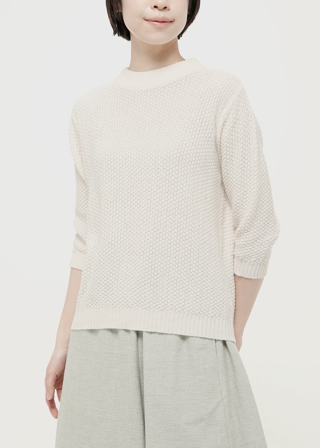 7gg Cotton Bubble Knit Pullover
