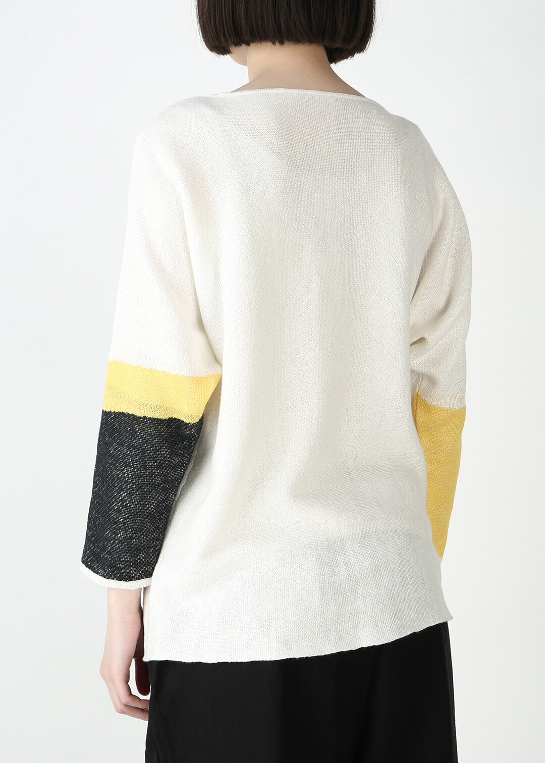 Kirie Jacquard Sweater 12gg Linen