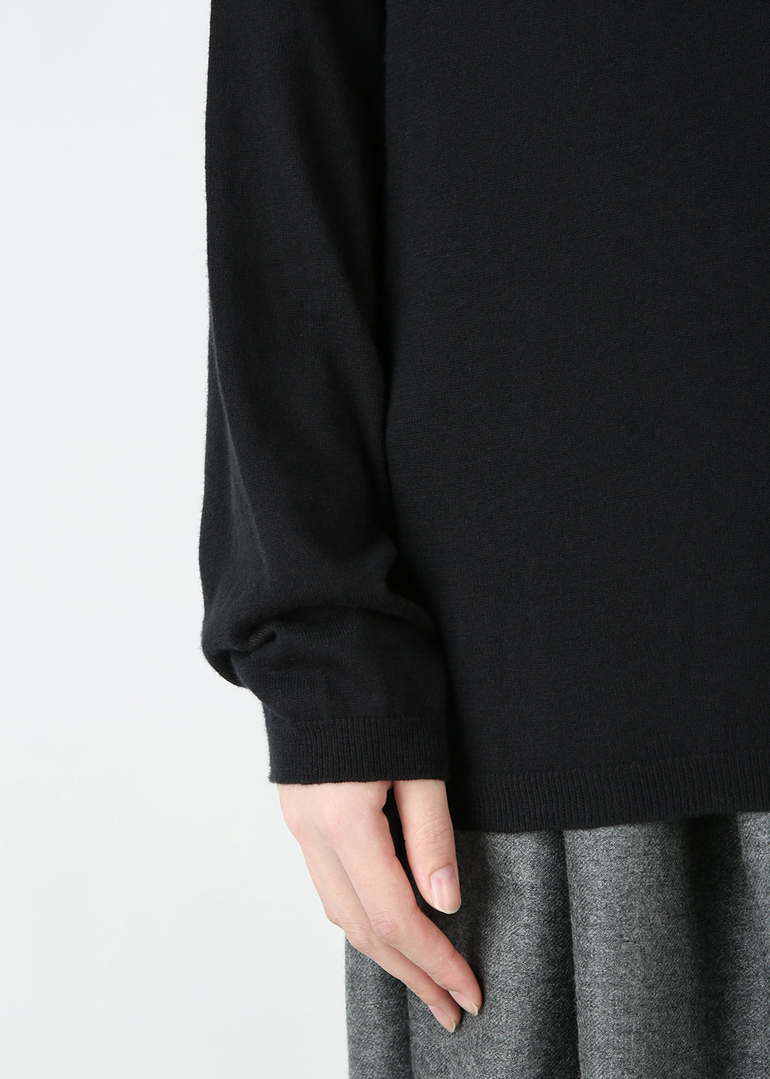 Sarari High Neck Knit 14gg Cotton