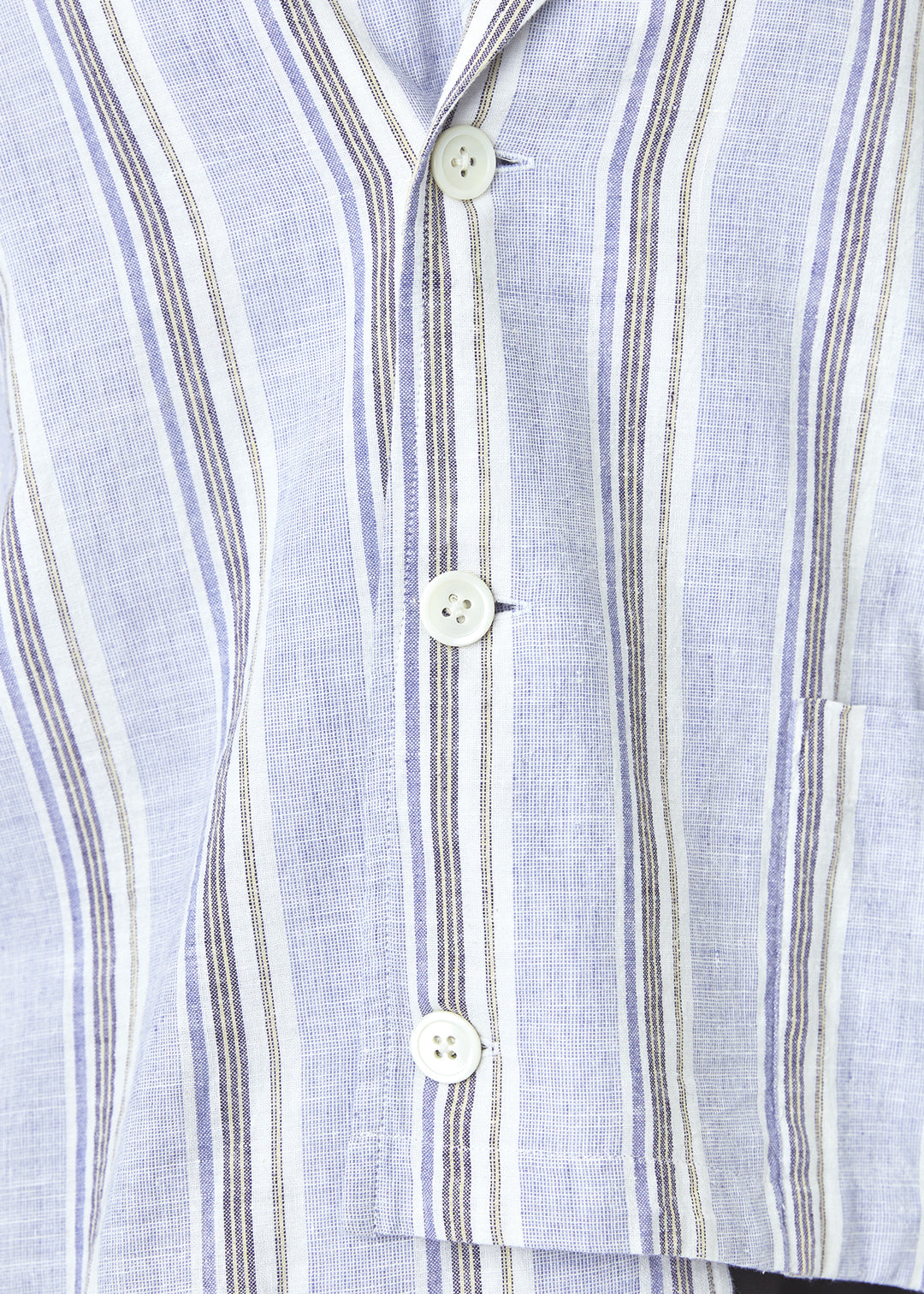 Asymme Jacket 56s stripe Khadi