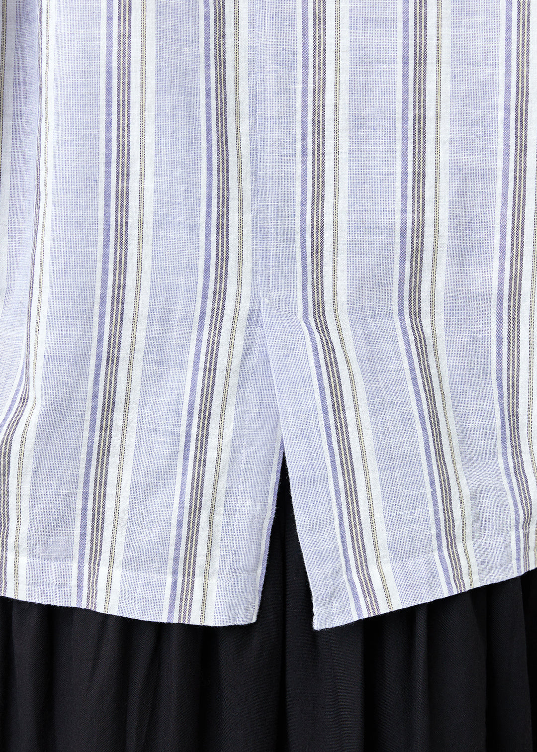 Asymme Jacket 56s stripe Khadi
