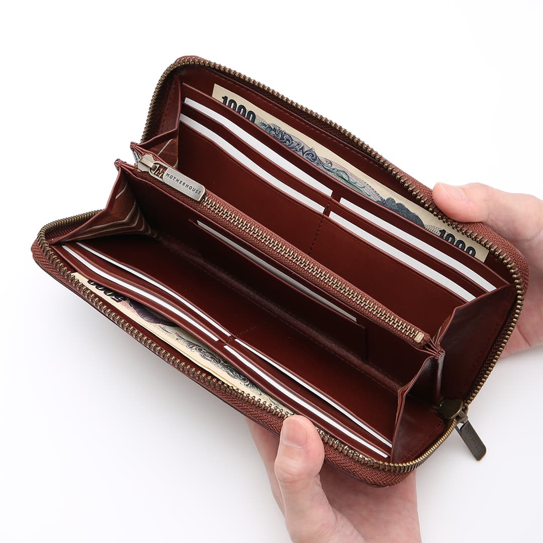Antique Round Long Wallet