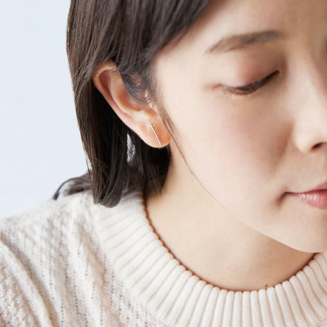 羽路 (Silver) ピアス