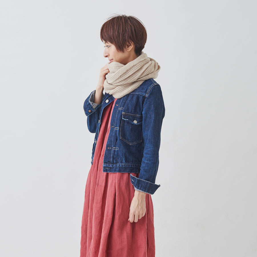 Silk Cashmere Rib Snood