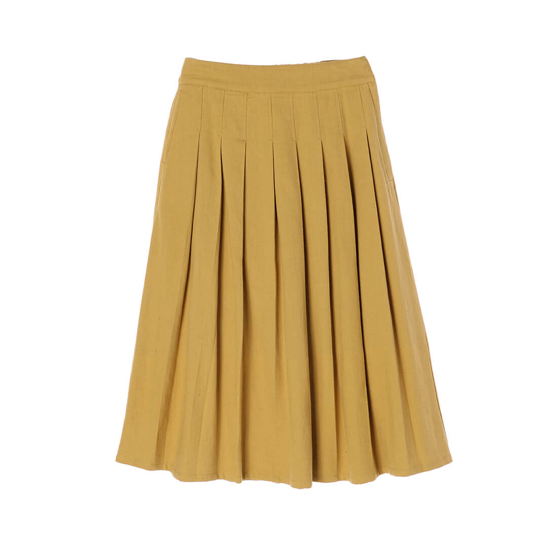 56dt twill Khadi Pleats Skirt